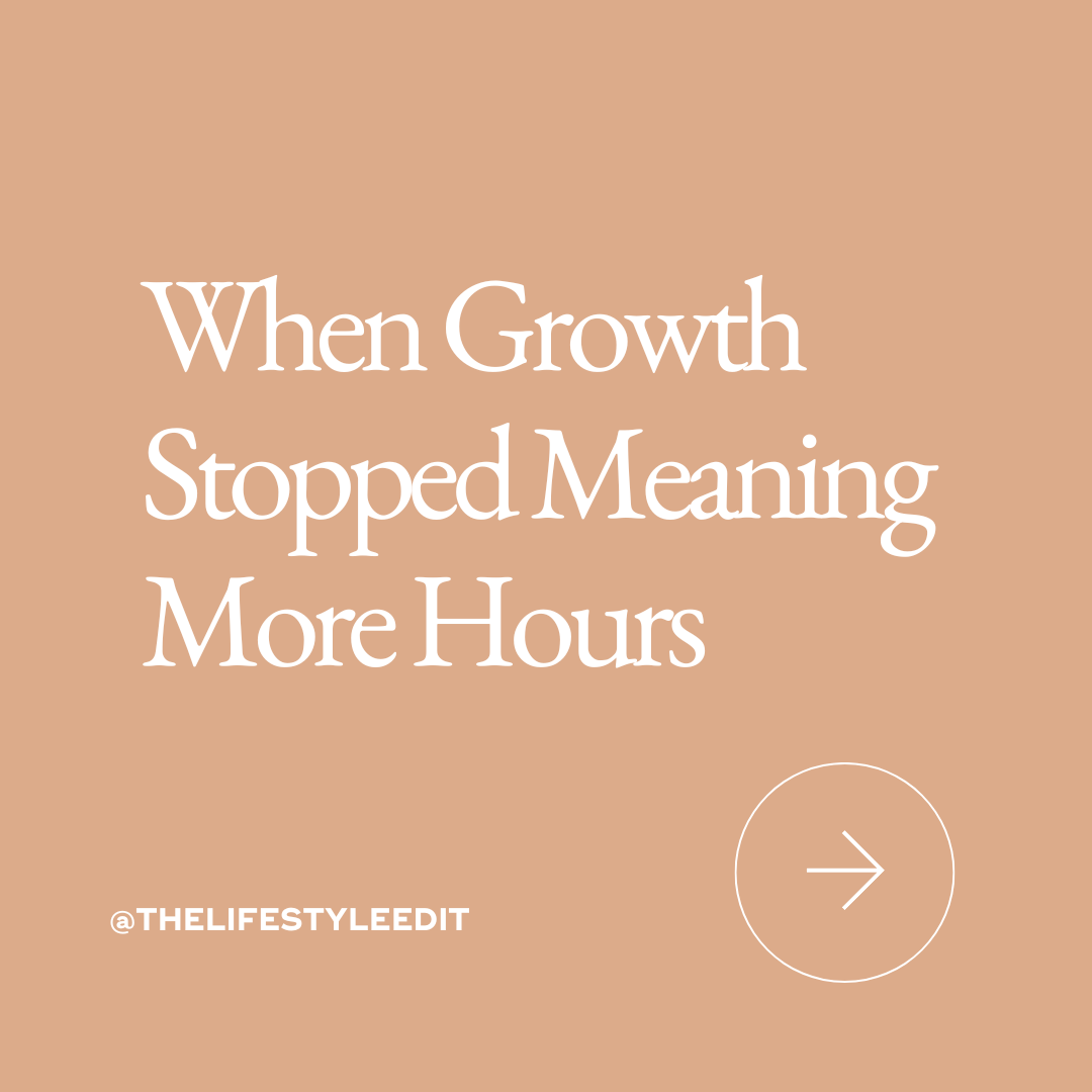 When Growth Stopped Meaning More Hours